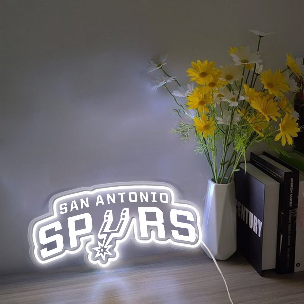San Antonio Spurs Basketball Laser Sign