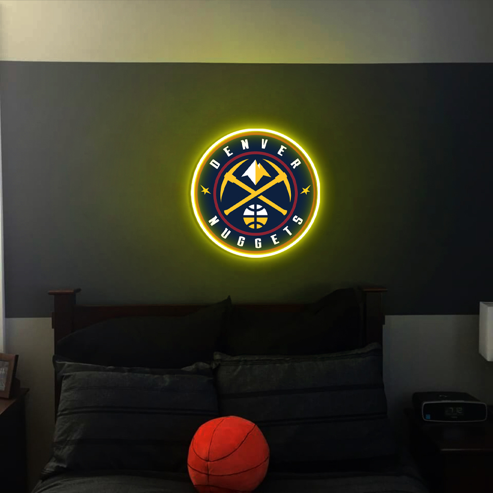 Denver Nuggets Basketball UV Sign