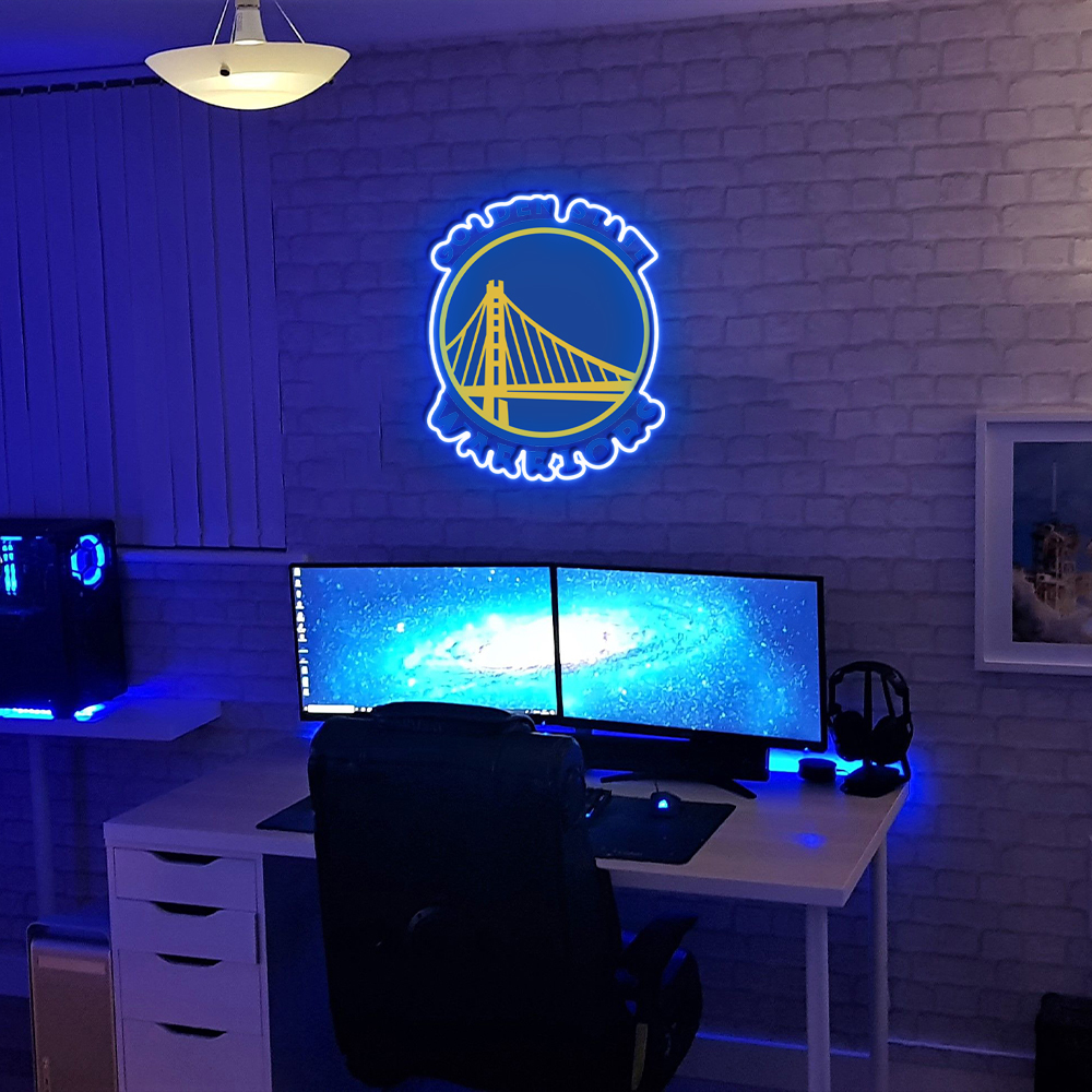 Golden State Warriors Basketball UV Sign