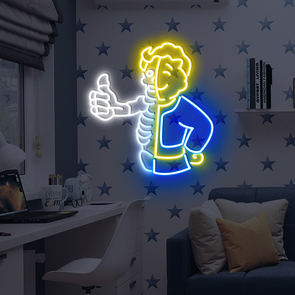 Fallout Vault Boy Neon Sign