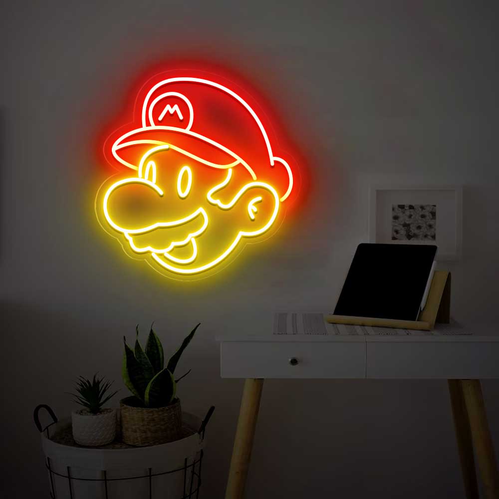 Super Mario Bros Neon Sign - Custom Personalised LED Neon Signs ...