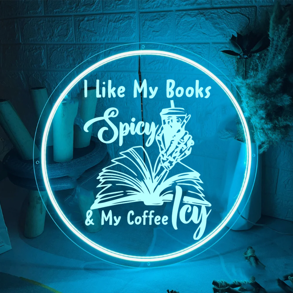 I Like My Books Laser Sign