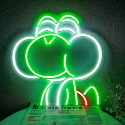 Yoshi Mario Neon Sign