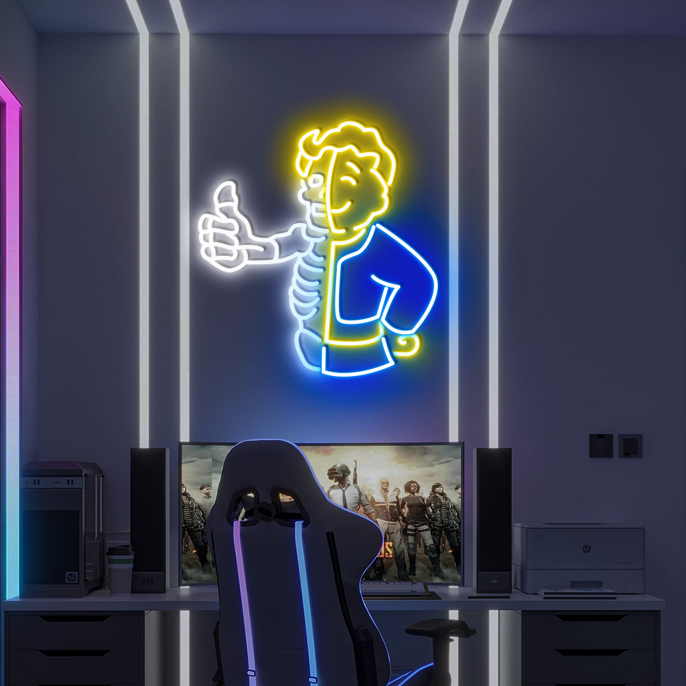 Fallout Vault Boy Neon Sign