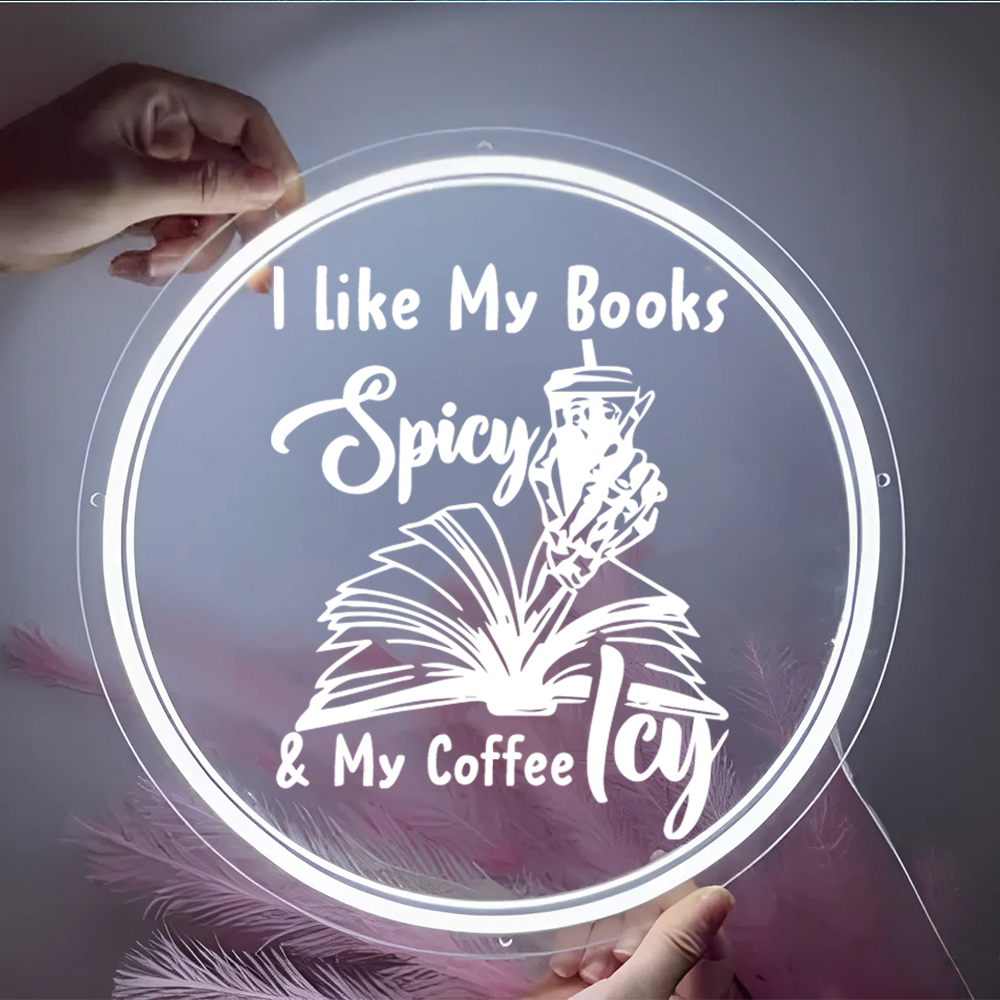 I Like My Books Laser Sign