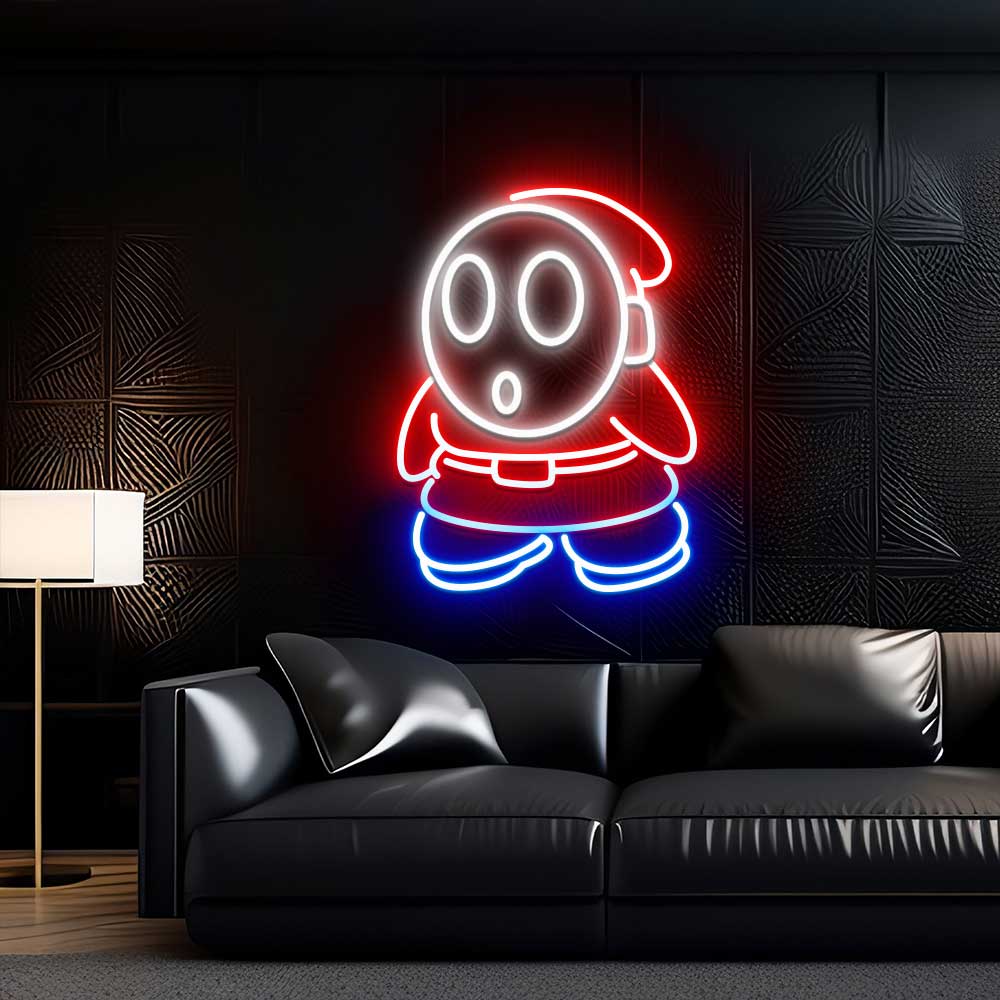 Mario Shy Guy Neon Led Sign