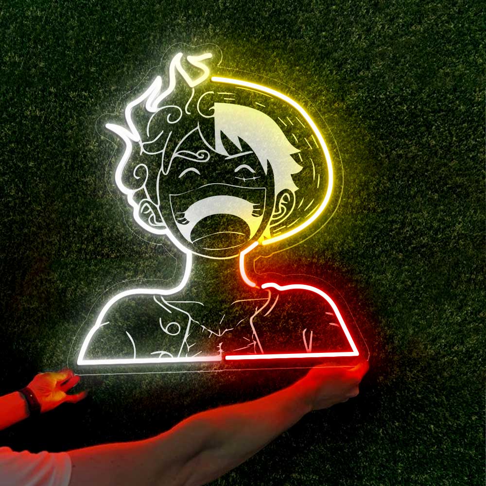 Monkey D. Luffy Card Laser Sign