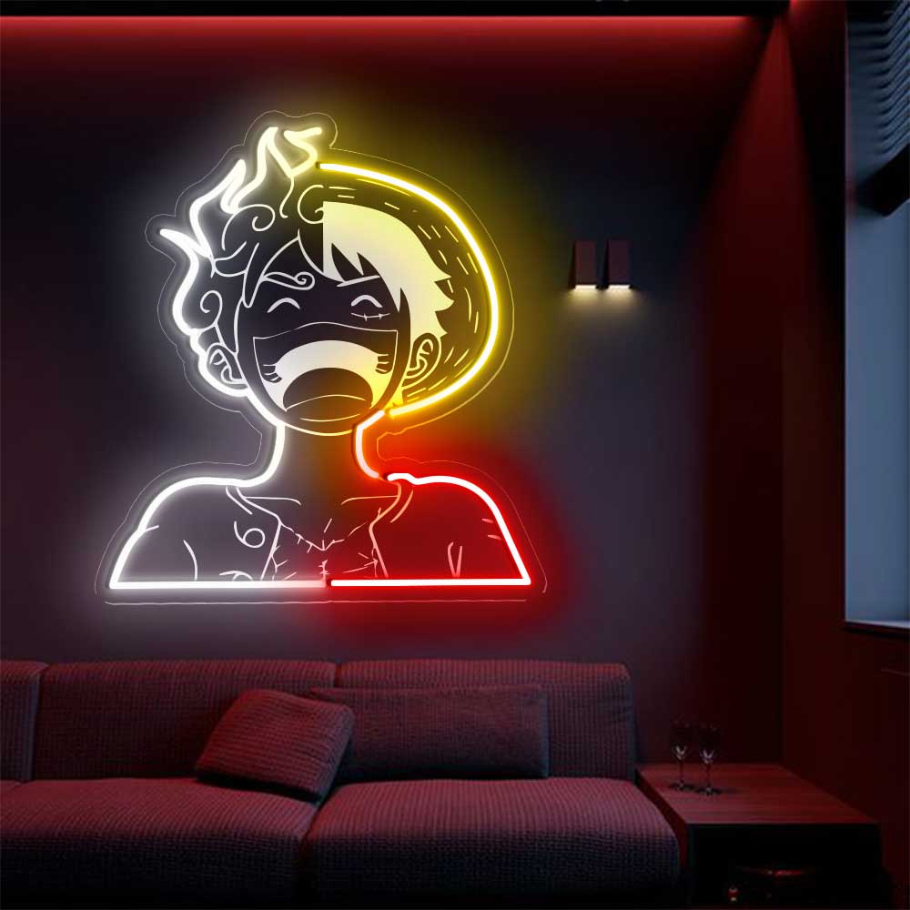 Monkey D. Luffy Card Laser Sign