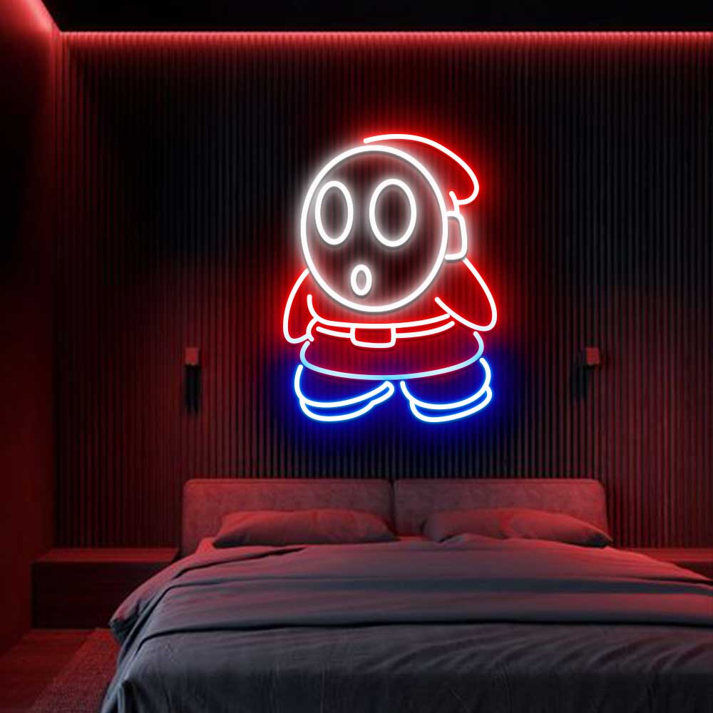 Mario Shy Guy Neon Led Sign