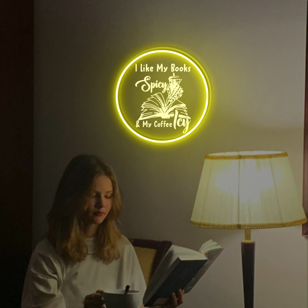 I Like My Books Laser Sign