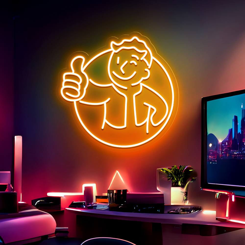 Vault Boy Neon Sign