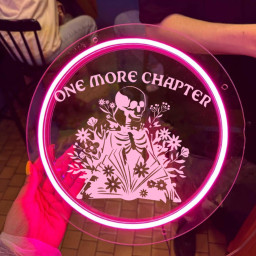 One More Chapter Book Gift Laser Sign