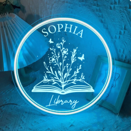 Custom Name Sophia Library Laser Sign