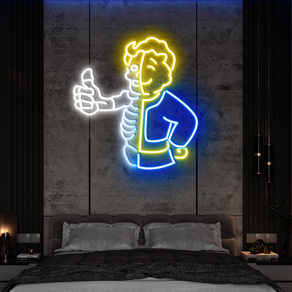 Fallout Vault Boy Neon Sign