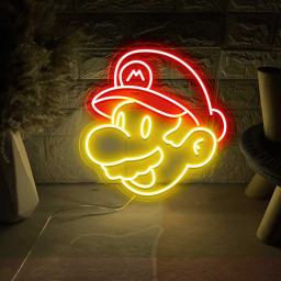 Super Mario Bros Neon Sign
