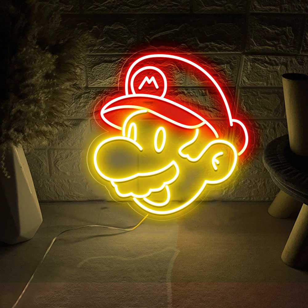 Super Mario Bros Neon Led Sign