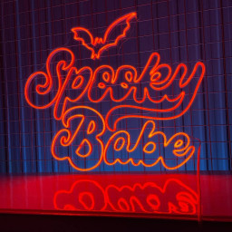 Spooky Babe Neon Signs Halloween Long-lasting Light Decor