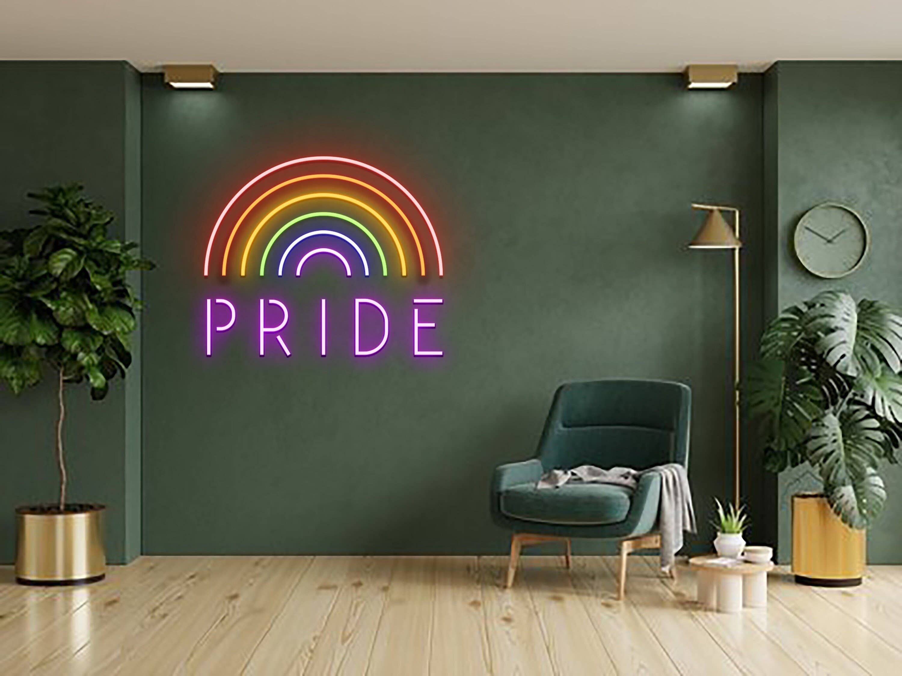 Pride Rainbow Neon Sign LGBT Community Wall Art Decor