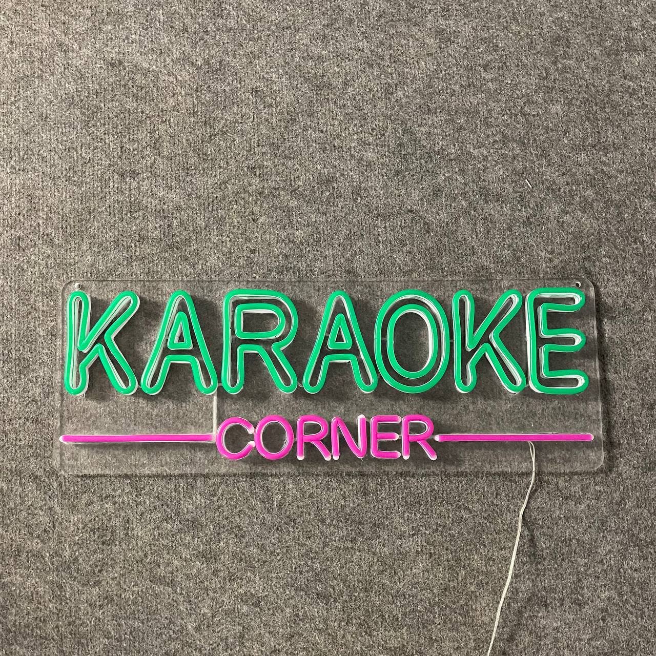 Karaoke Corner Neon Sign Karaoke Store Signboard Decor