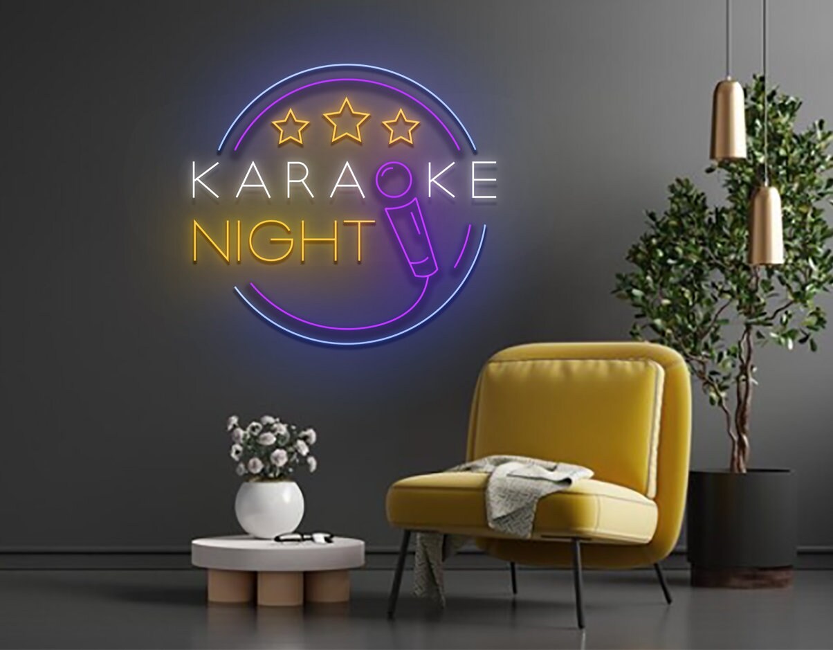 Karaoke Party Night Bar Neon Sign