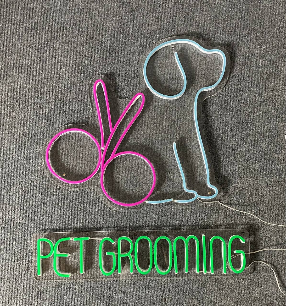 Pet Grooming Signboard Neon sign Welcome sign for Pet Shop