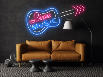 Live Music Studio Neon Signs Studio Coffee Live Music Decor