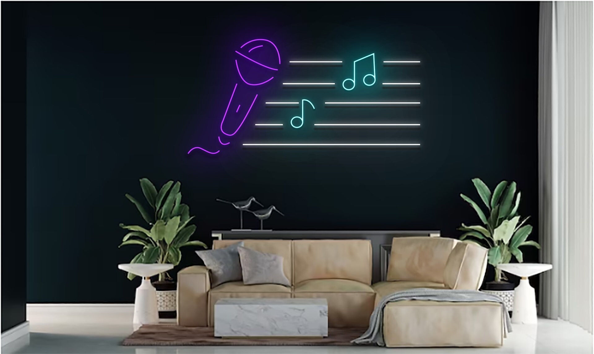 Karaoke Night Bar Neon Sign Hanging Gift