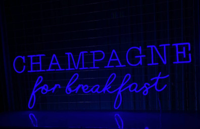 Champagne For Breakfast Neon Sign Champagne Led Light