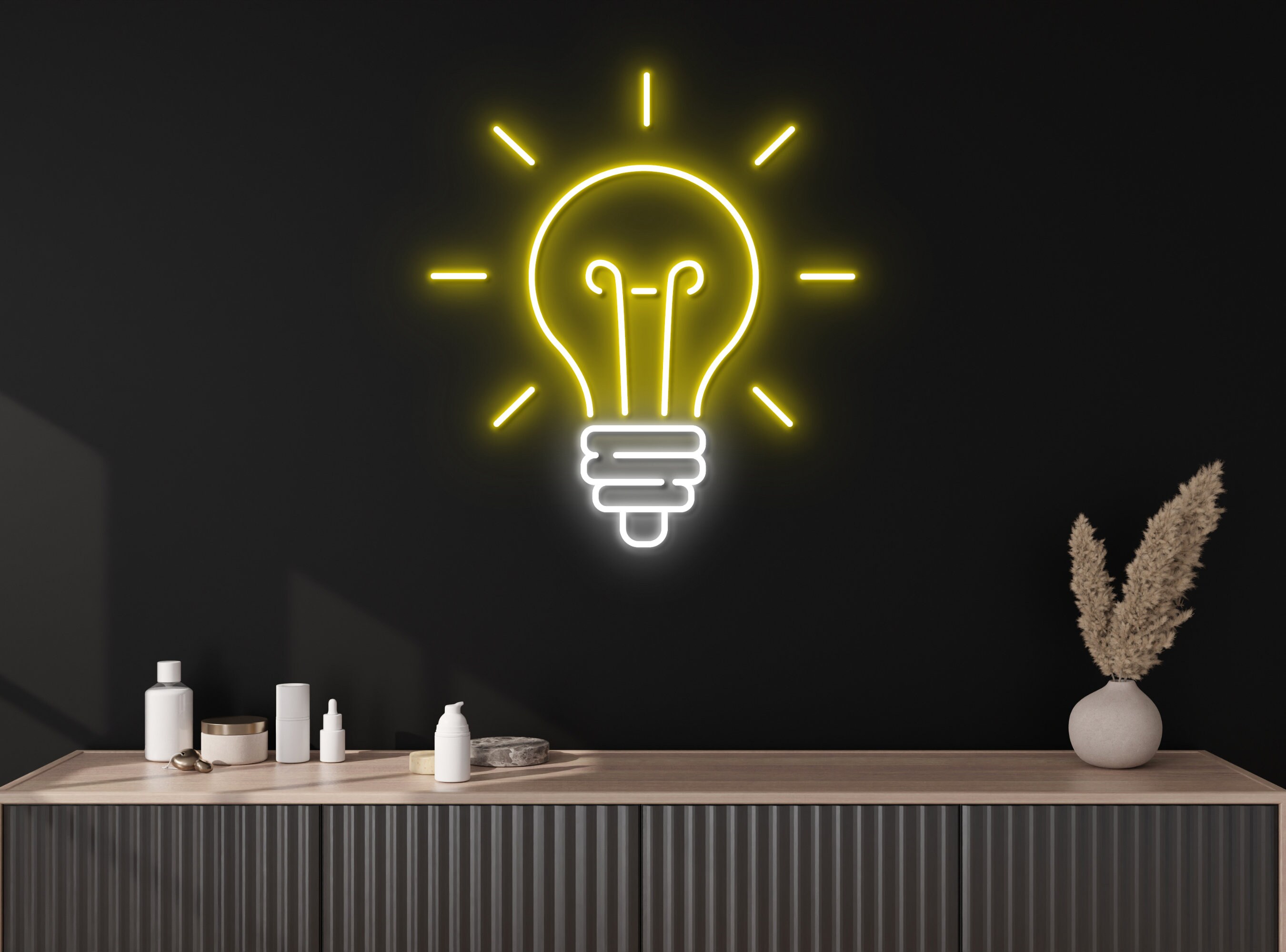 Light Bulb Led Sign Neon Sign - Custom Personalised LED Neon Signs ...