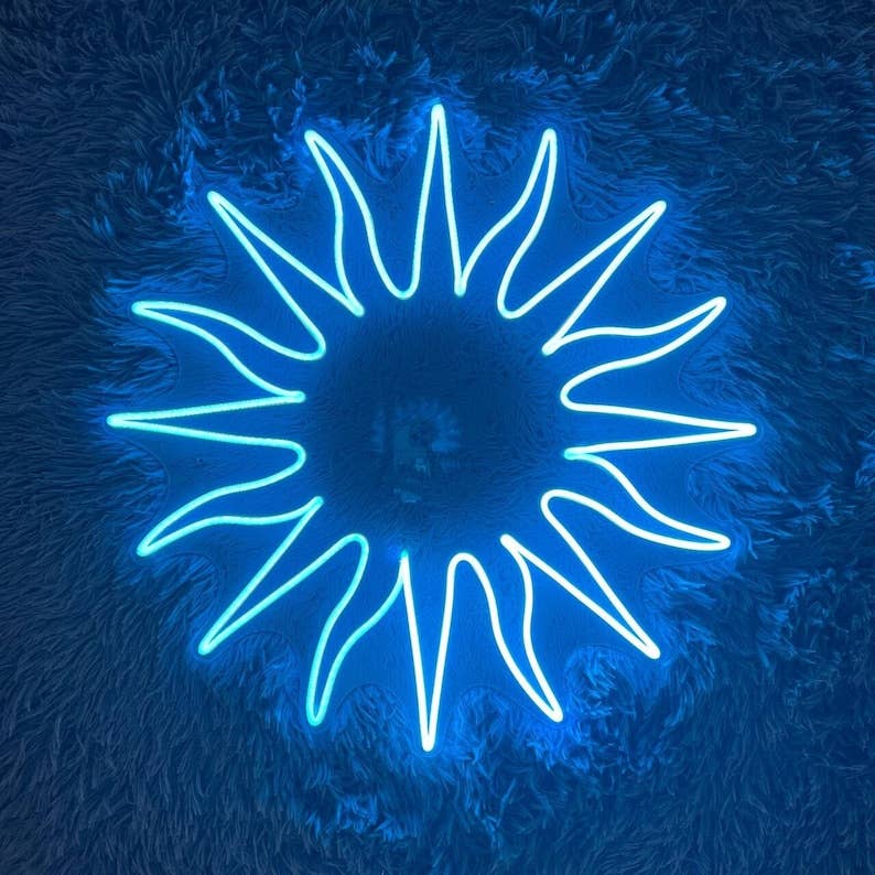 Sunshine Neon Sign Sun LED Lights Room Decor