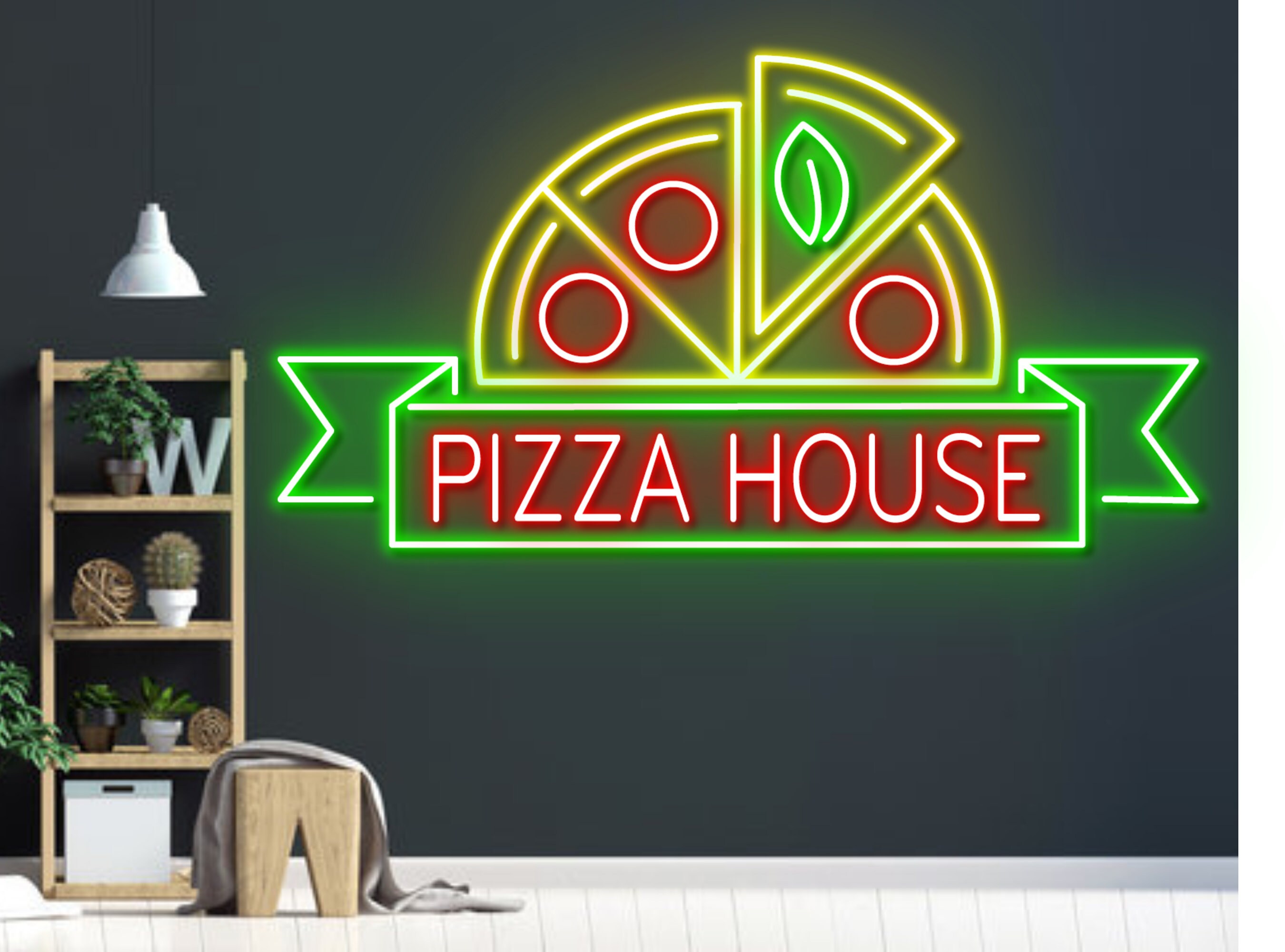 Pizza Restaurant Neon Sign