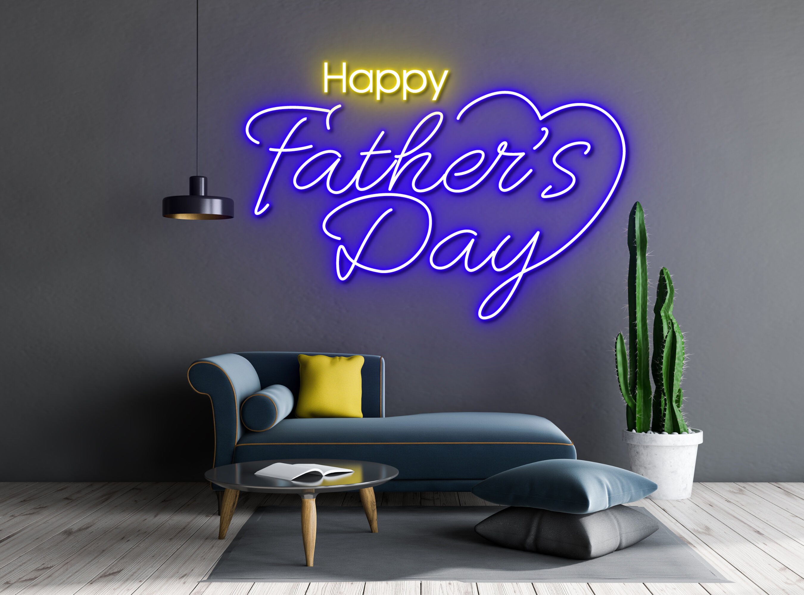 Happy Father's Day Neon Sign Wall Decoration Gift