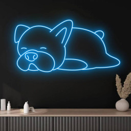 French Bulldog Neon Sign Pet Shop Sign Vet Sign Pet Salon