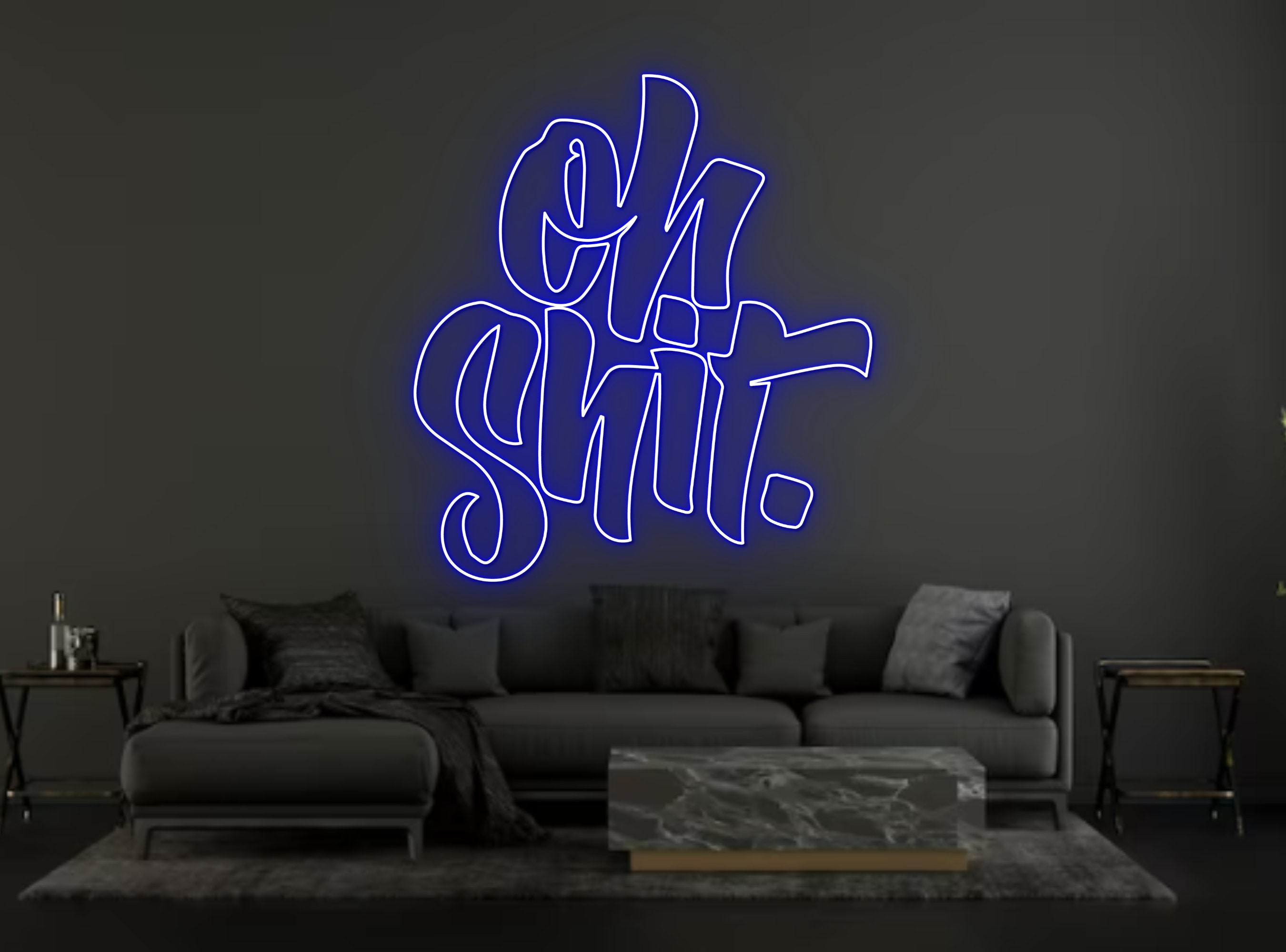 Oh Shit Neon Sign