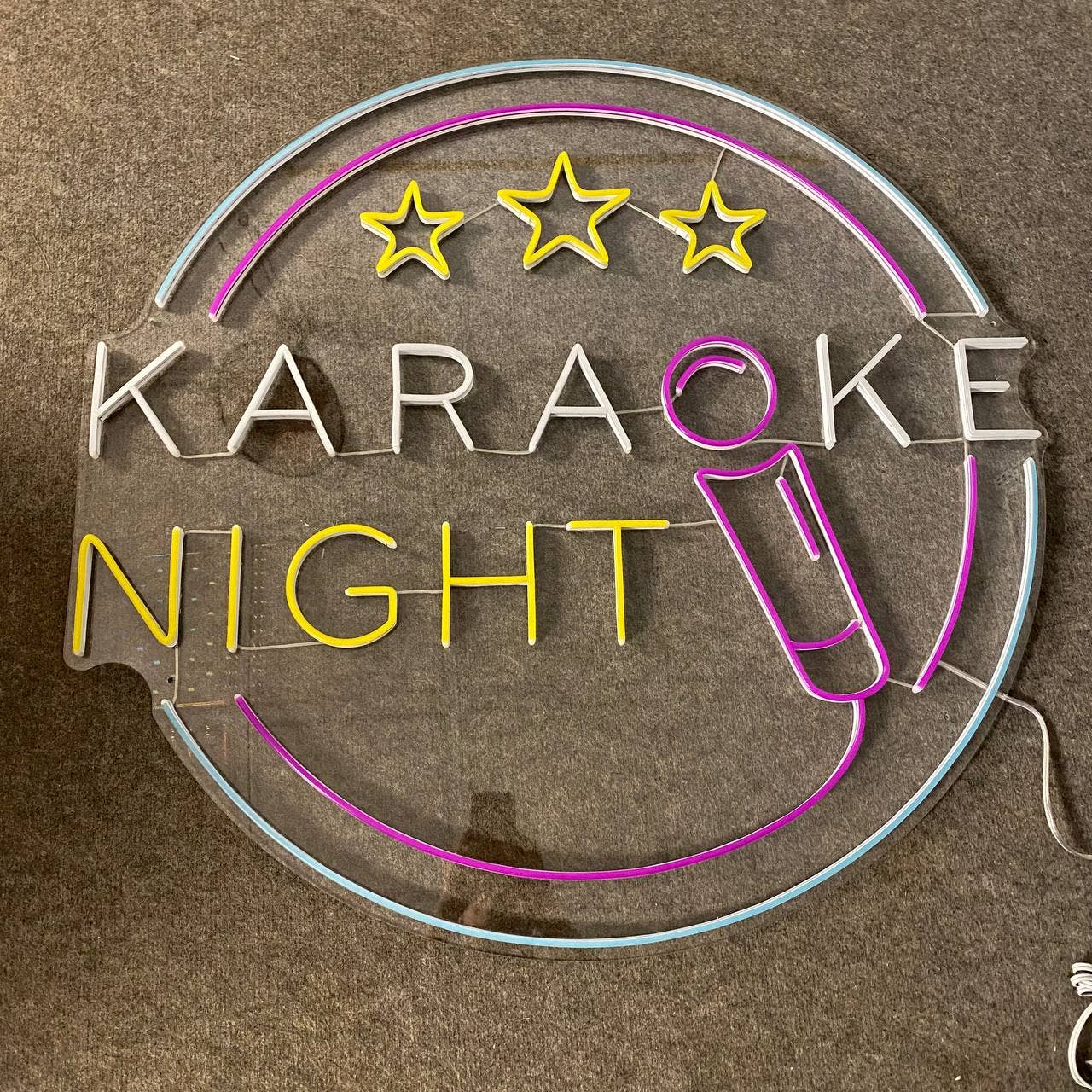 Karaoke Night Neon Sign Karaoke Club Signboard Decor