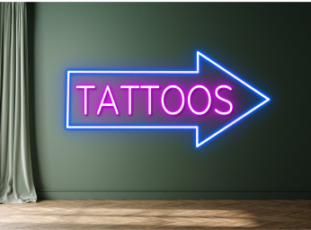 Tattoo Shop Open Neon Sign Bedroom Decor