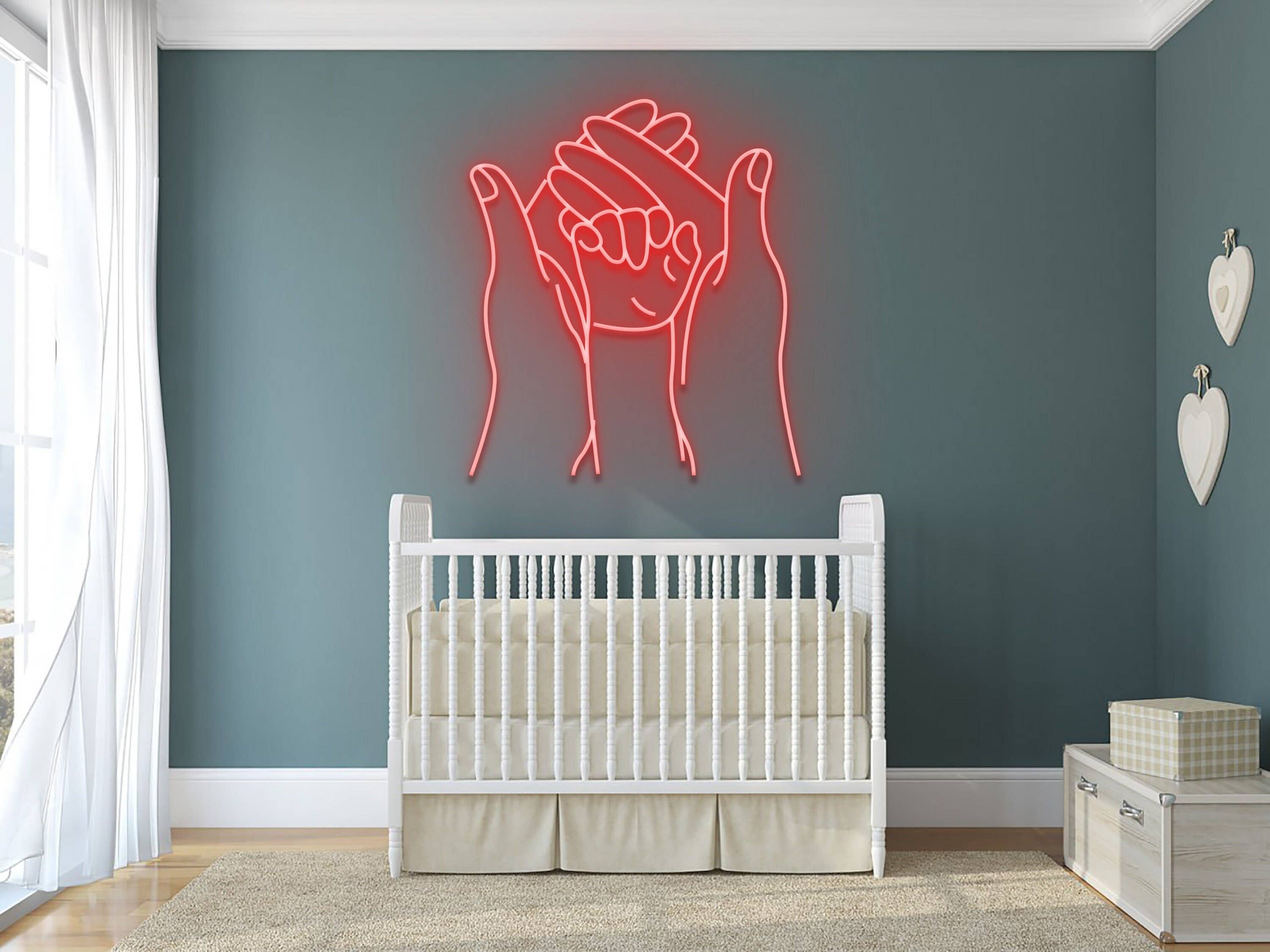 Mom And Baby Neon Sign Family Wall Decor