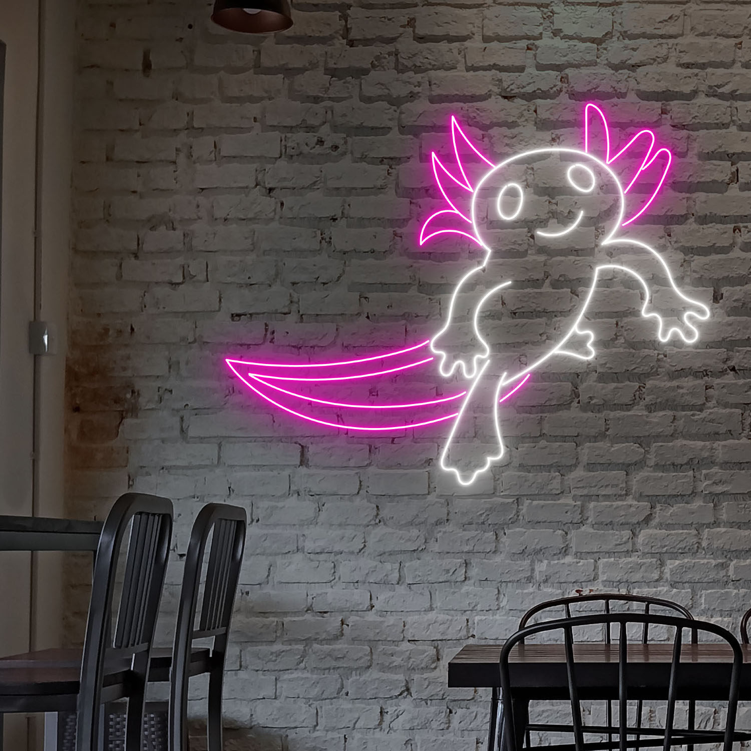 Cute Axolotl Neon Led Sign Pokemon Wall Art Decor