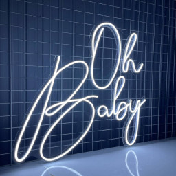 Oh Baby Neon Sign Girl Kids Home Wall Decor