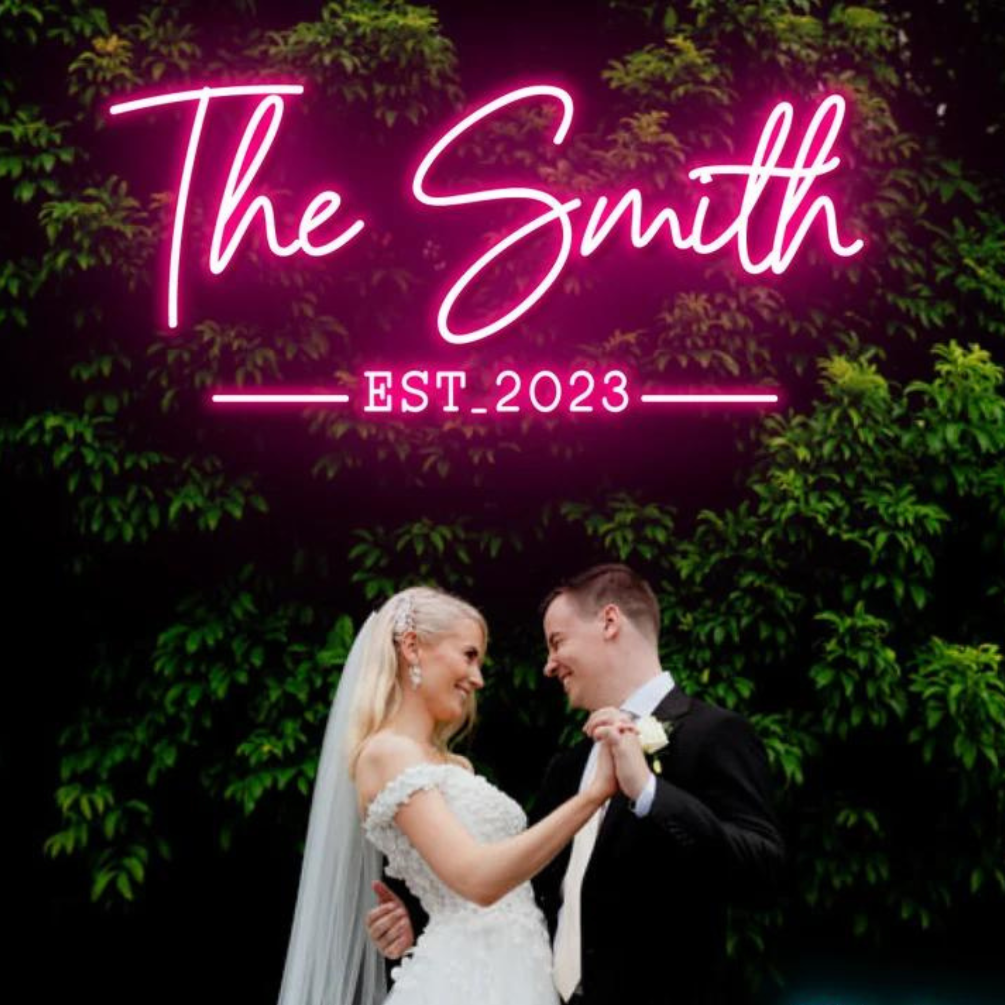 Personalised Wedding Neon Sign Wedding Party Wall Decor