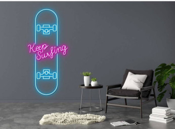 Skate Board Led Sign New Wall Art Decor