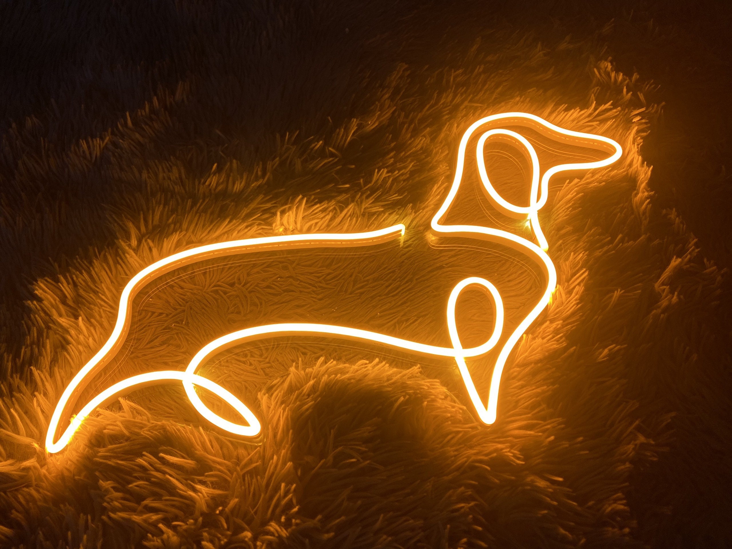 Sausage Dog Neon Sign Decor sign