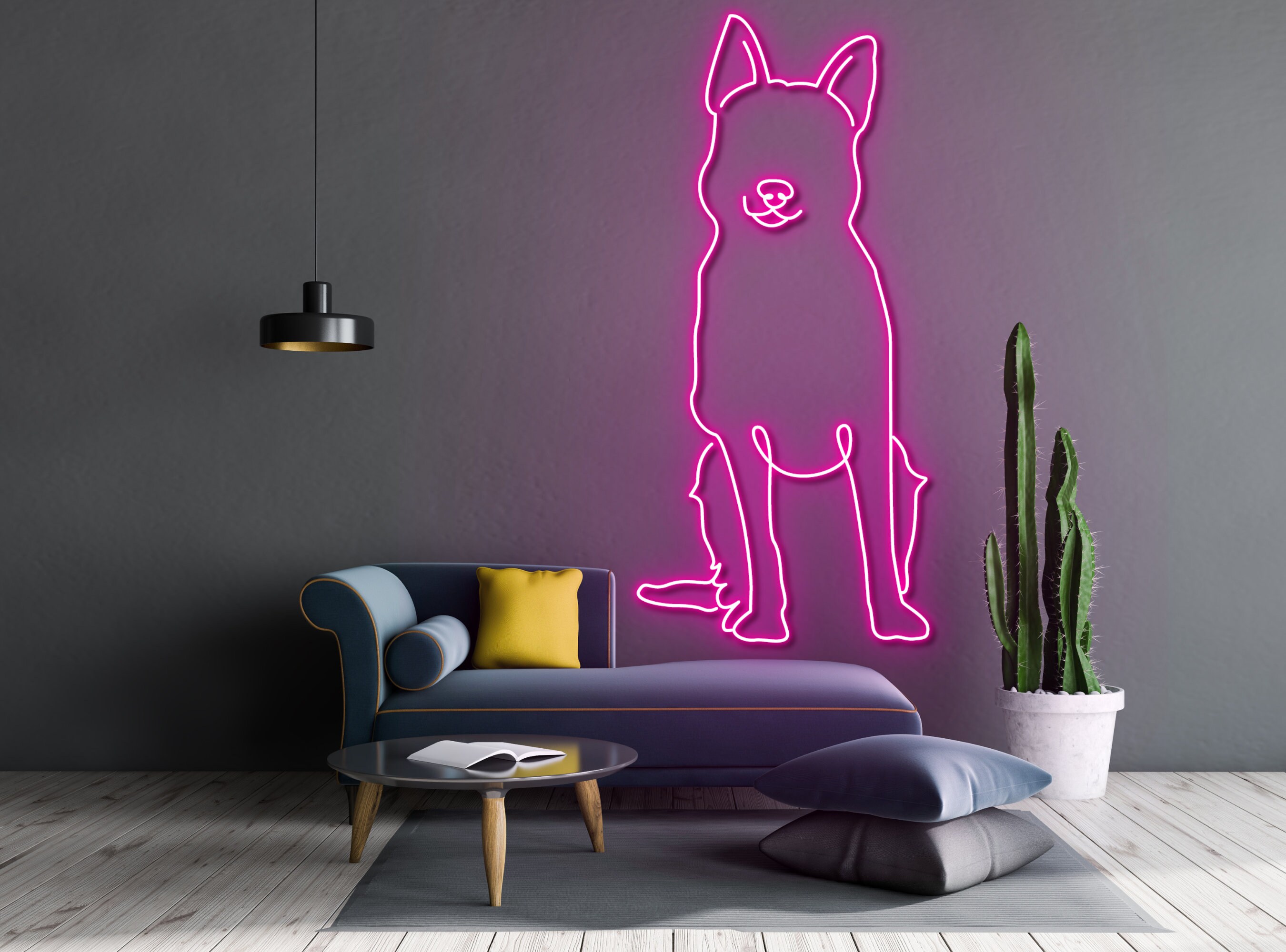German Shepherd Dog Neon Sign Wall Decoration