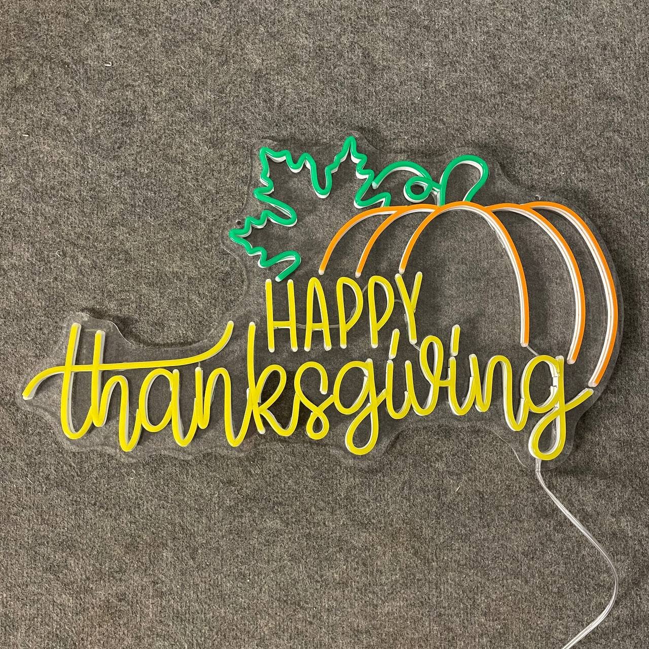 Happy Thanksgiving Neon Sign Thanksgiving Lights Decor