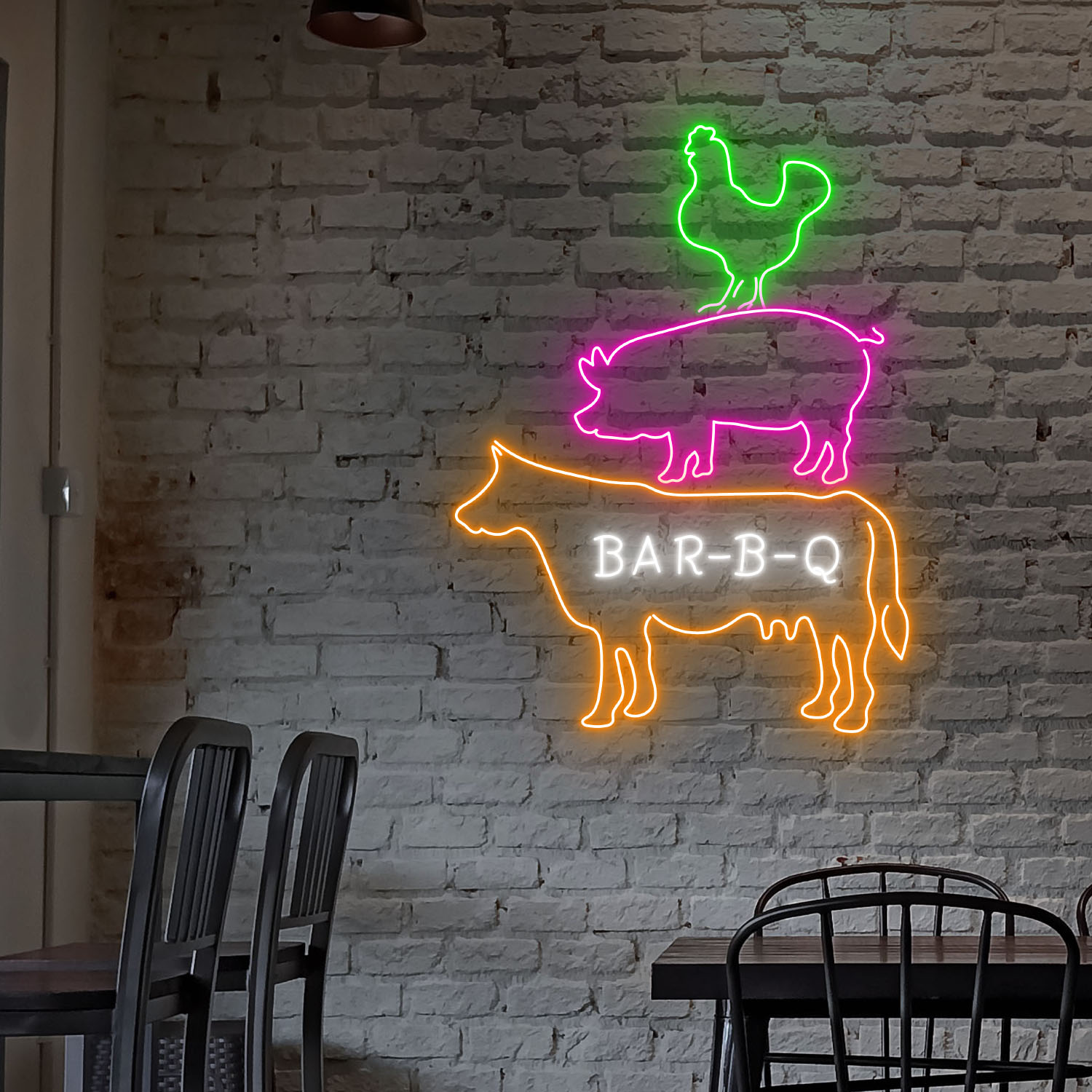 Barbecue Neon Sign BBQ Party Decor