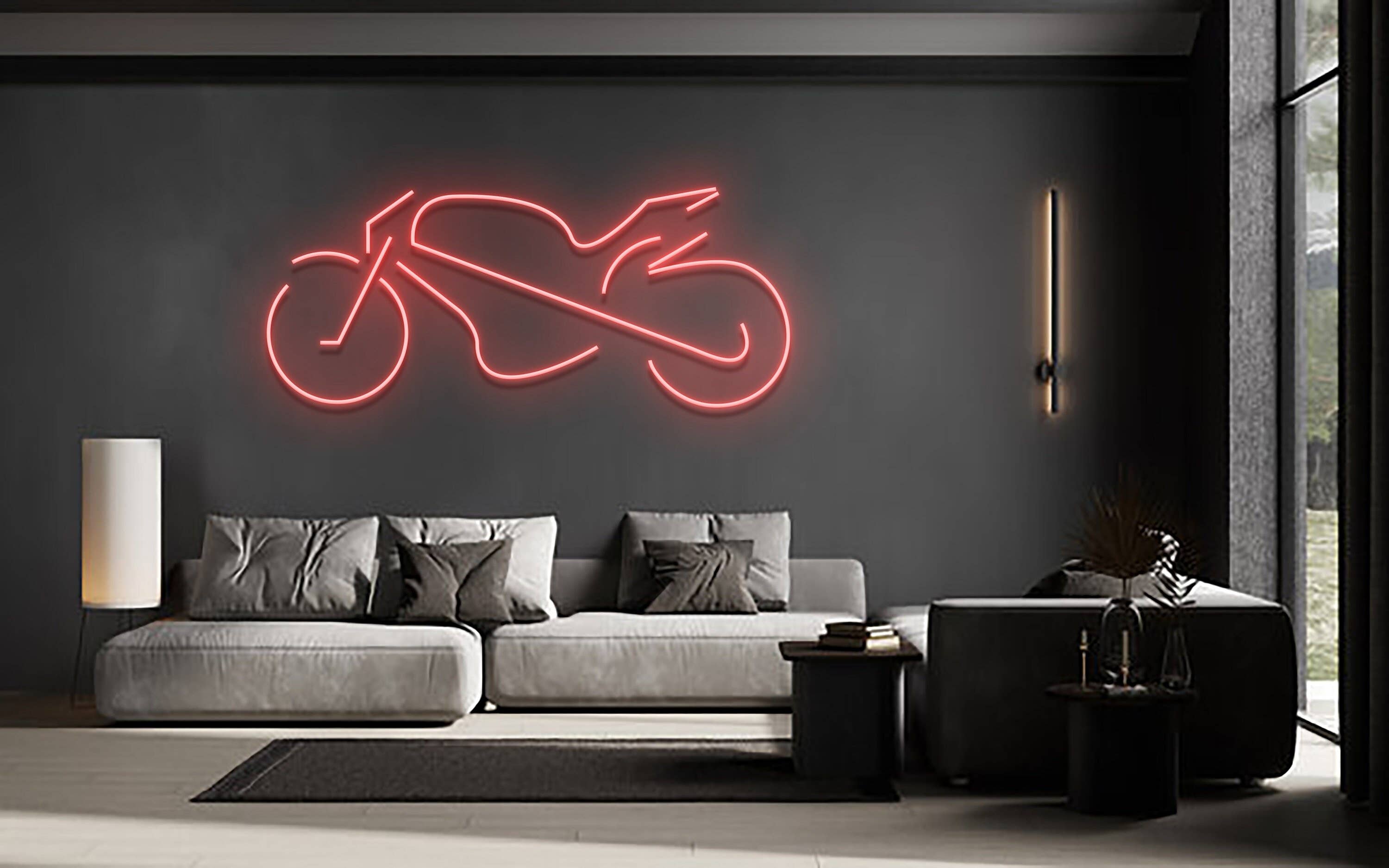 Motorbike Neon Signs Motorbike Shop Wall Art Decor