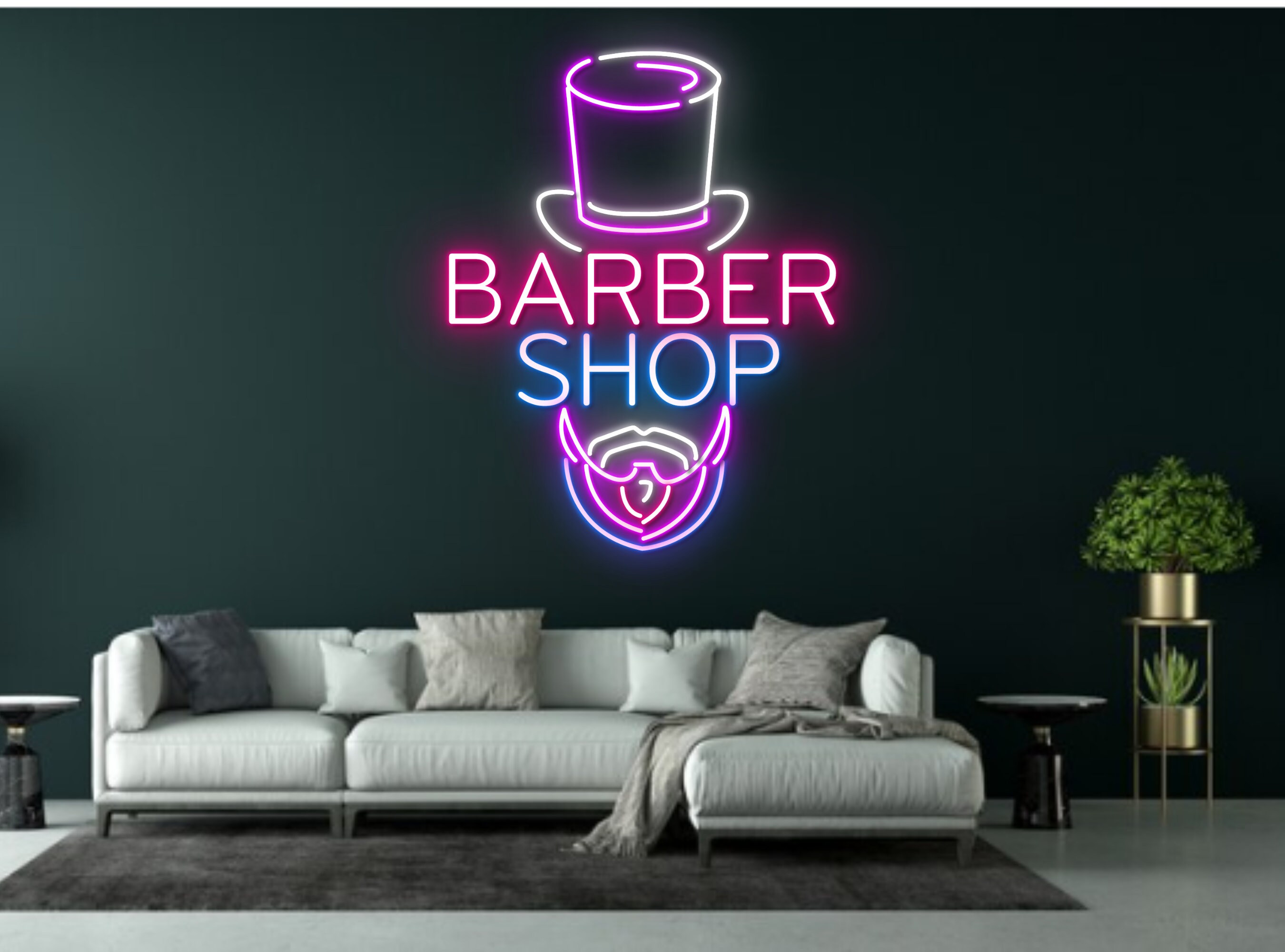 Barber Shop Neon Sign Decoration For Barber Shop