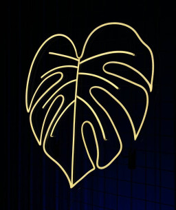 Monsteras Leaf Neon Sign Plant Flower Shop Store Decor