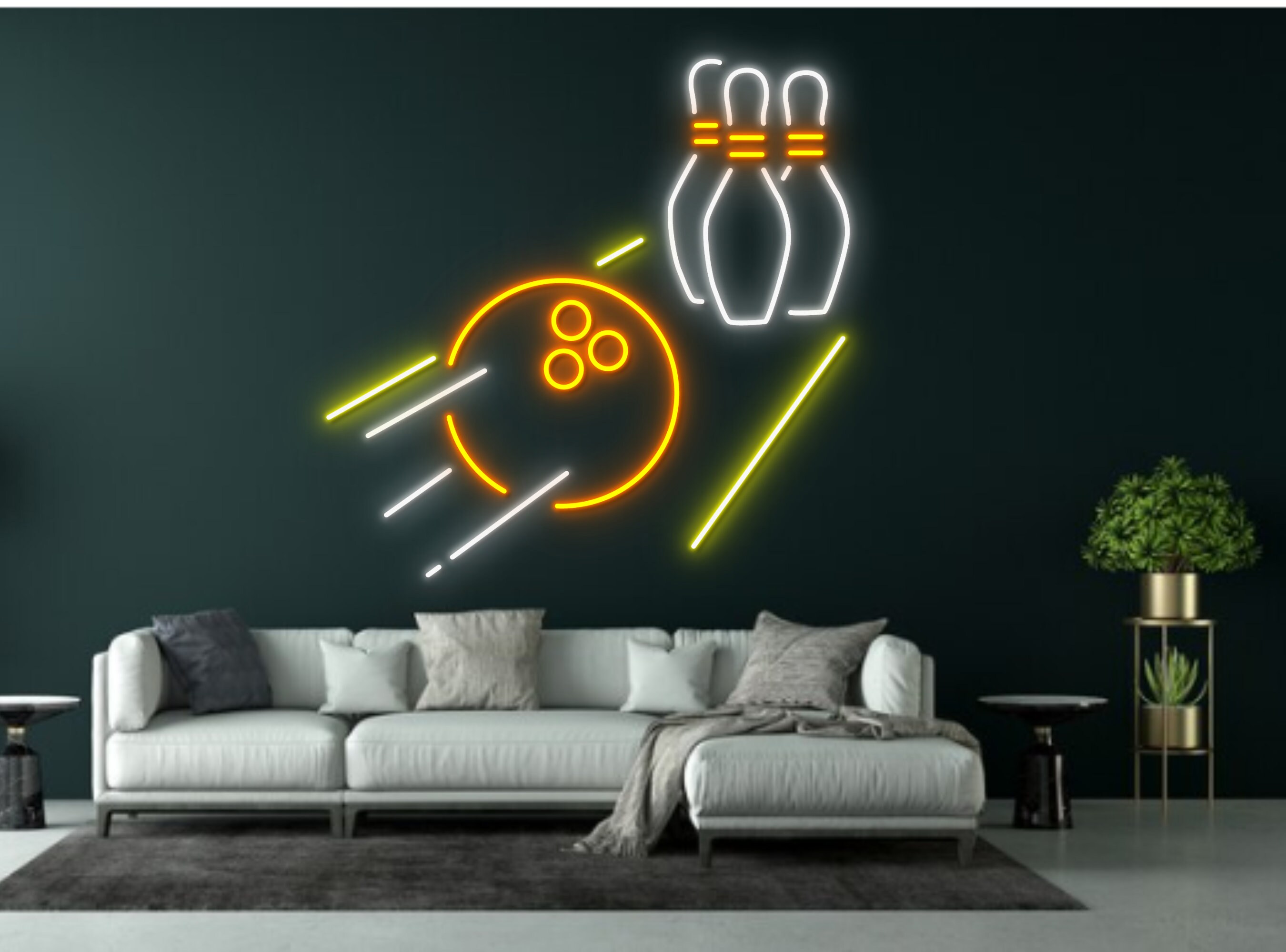 Bowling Ball Neon Sign Sport Lover Gifts