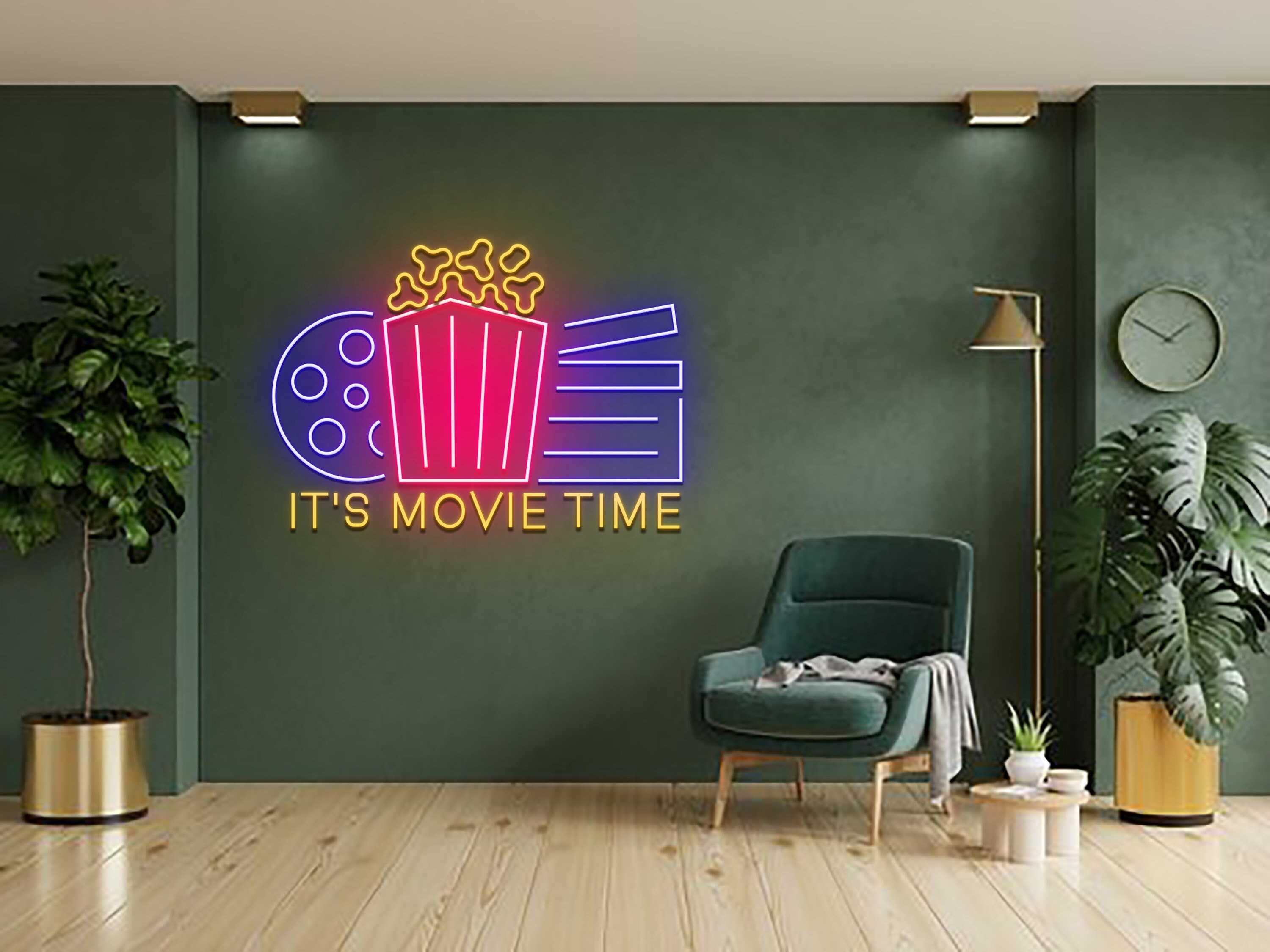 It's Movie Time Neon Sign